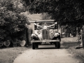 John & Gill Wedding Car Approach, Bishop Auckland