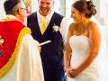 13-Ryan & Emma- Wedding Photography Bishop Auckland, Durham (Bride Groom Laugh)