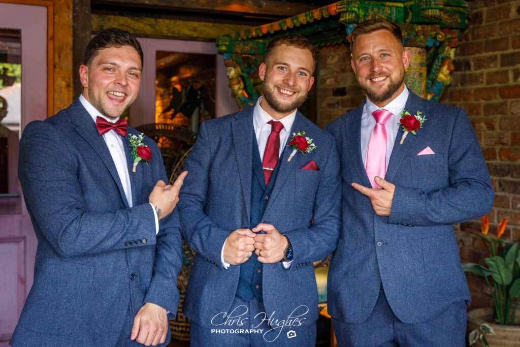 Groom-with-groomsmen-at-North-East-wedding-by-Chris-Hughes-Photography